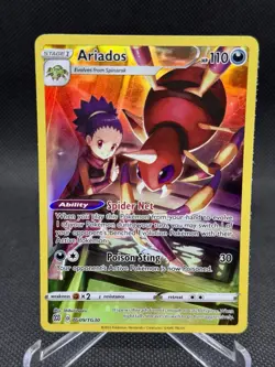 Ariados TG09/TG30 Holo Brilliant Stars Trainer Gallery Pokemon Holo NM - Image 1