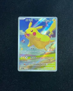 2025 Pokemon TCG S-Chinese 151C Pikachu 170/151 AR Full Art Holo ZE62 - Image 1