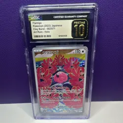 CGC Pristine 10 Flamigo 082/071 Sv2d Clay Burst Art Rare Holo Japanese 2023 - Image 1