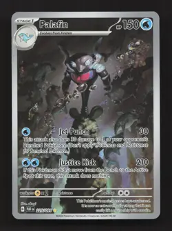 Palafin 225/091 Illustration Rare Paldean Fates Pokemon Near Mint - Image 1