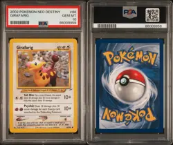 Pokemon Girafarig 66/105 Unlimited Neo Destiny PSA 10 Yuka Morii POP 15 - Image 3