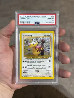 Pokemon Girafarig 66/105 Unlimited Neo Destiny PSA 10 Yuka Morii POP 15 - Image 4