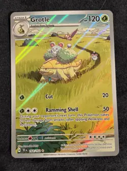 Pokemon Grotle TCG Holo Rare Illustration Temporal Forces 164/162 Mint Condition - Image 1