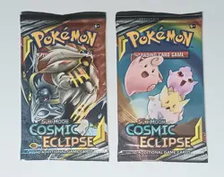 2x SEALED S&M Cosmic Eclipse Booster Packs Pokemon TCG - Image 1