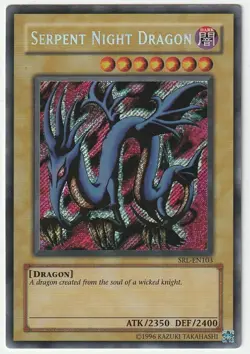Yu-Gi-Oh! - Serpent Night Dragon - Spell Ruler Secret Rare SRL-EN103 1996 - NM - Image 1