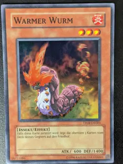 Warmer Wurm TF04-DE001 Super Rare Deutsch NM Yugioh - Image 1