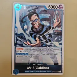 One Piece Mr.3 (Galdino) (OP02-065/258) OP02 Paramount War NM FOIL TCG CCG - Image 1
