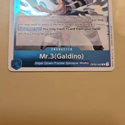 One Piece Mr.3 (Galdino) (OP02-065/258) OP02 Paramount War NM FOIL TCG CCG - Image 5