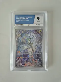 Pokemon TCG Ace 9 N's Reshiram Card Illustration Rare Journey Together 167/159 - Image 1