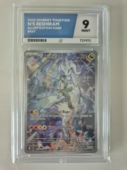 Pokemon TCG Ace 9 N's Reshiram Card Illustration Rare Journey Together 167/159 - Image 2