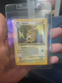 Pokemon 1999 Raichu Card 14/62 Holo Fossil Set - - Image 1