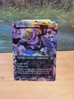 MTG Teenage Mutant Ninja Turtles Shredder, Unrelenting (Borderless) Foil U 0210 - Image 1