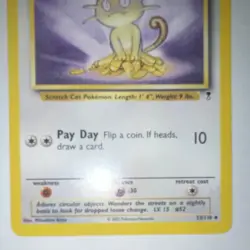 Pokemon TCG Meowth Legendary Collection 53/110 Uncommon English Regular 50 HP - Image 3