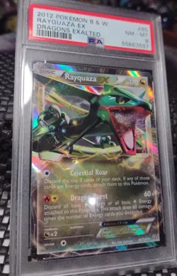 PSA 8 2012 Pokemon B & W Rayquaza EX Dragons Exalted #85/124 - Image 2