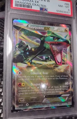 PSA 8 2012 Pokemon B & W Rayquaza EX Dragons Exalted #85/124 - Image 4