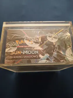 Pokemon Sun & Moon Burning Shadows Booster Box Factory Sealed With Acrylic Case - Image 2