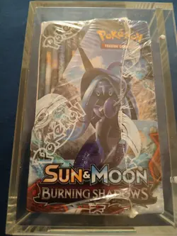 Pokemon Sun & Moon Burning Shadows Booster Box Factory Sealed With Acrylic Case - Image 4