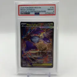 2025 Pokemon Mega Evolution Special Illustration Rare Mega Latias Ex #181 PSA 8 - Image 1