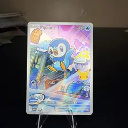 Pokemon Piplup 042 - First Partners Promo - Full Art Holo - Mint - Image 1