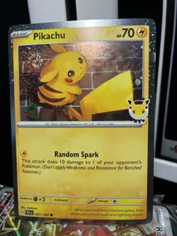 HUGE SWIRL Pikachu 051 Pokemon Day Stamped 30th Anniversary 2026 - Image 1