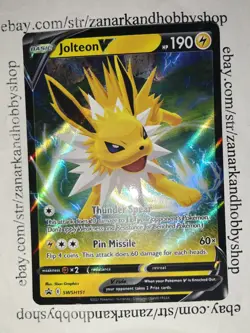 Pokemon Jolteon V SWSH151 Black Star Promo NM - Image 1