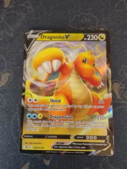 Pokemon TCG Dragonite V SWSH154 SWSH Black Star Promos Holo NM - Image 1