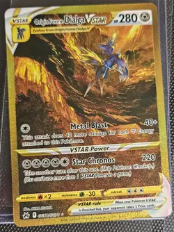 Pokemon TCG Origin Forme Dialga VSTAR GG68/GG70 Crown Zenith Galarian Gallery - Image 1