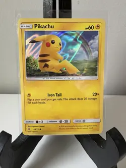 Pikachu 28/73 Holo SM Shining Legends Pokemon TCG Single NM - Image 1
