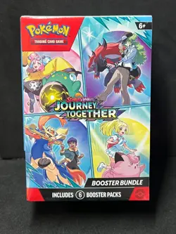 Pokemon Journey Together New Sealed Booster Bundle w/ Protector Case - Image 1