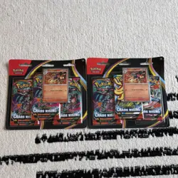 Pokemon TCG Chaos Rising 3-Pack Blister Lot of 2 Sealed - Image 1