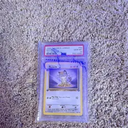 1999 Pokemon TCG Jungle 1st Edition Meowth #56/64 English PSA 10 - Image 1