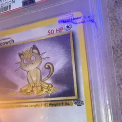 1999 Pokemon TCG Jungle 1st Edition Meowth #56/64 English PSA 10 - Image 4