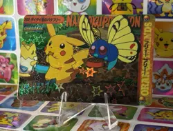 Pokemon Pikachu Holo Prism Vintage Pocket Monsters Vending Sticker 1998 Bandai - Image 5
