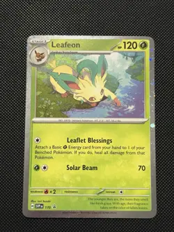 Pokemon Prismatic Evolutions - Leafeon - SVP 170 - Cosmos Holo Promo - M/NM - Image 2