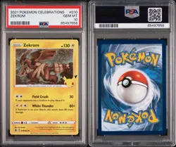 Pokemon Zekrom #010/025 Celebrations Holo PSA 10 - Image 3