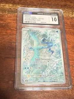 CGC 10 Articuno 161/159 Journey Together Illustration Rare Holo Pokemon GEM MINT - Image 1