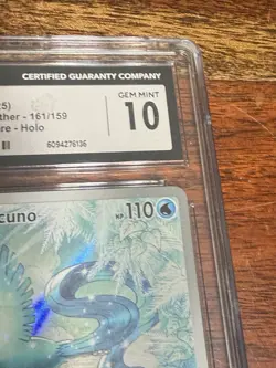 CGC 10 Articuno 161/159 Journey Together Illustration Rare Holo Pokemon GEM MINT - Image 4
