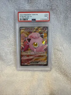 2024 POKEMON TWM EN-TWILIGHT MASQUERADE ULTRA RARE #197 SCREAM TAIL EX PSA 9 - Image 4
