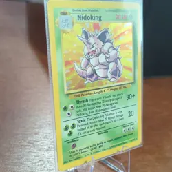 Vintage Pokemon 1999 WotC Base Set Nidoking Holo Rare #11/102 90 HP EN - Image 3