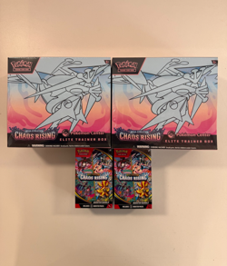 Pokemon Chaos Rising - 2x Pokemon Center ETB & Booster Bundles - Image 1