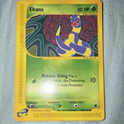 The Pokemon Company Ekans Expedition Base Set Common Basic EN 50HP 108/165 2002 - Image 1