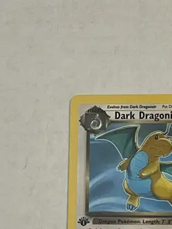 VTG Pokemon TCG Dark Dragonite 22/82 1st Edition Team Rocket Non-Holo Rare WOTC - Image 4