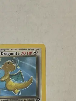 VTG Pokemon TCG Dark Dragonite 22/82 1st Edition Team Rocket Non-Holo Rare WOTC - Image 5