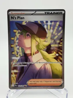 N's Plan SIR 170/ 086 NM Condition - SV11B Black Bolt English Pokemon TCG 2025 - Image 1