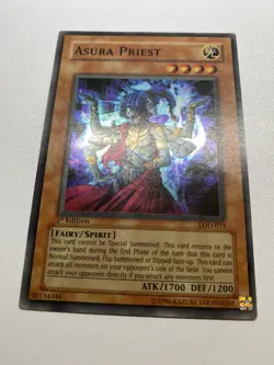 Yugioh Asura Priest 1st Edition Super Rare LOD-071 HP - Image 1