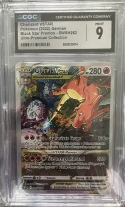 Pokemon Charizard Glurak VSTAR SWSH 262 Promo CGC 9 - Image 1
