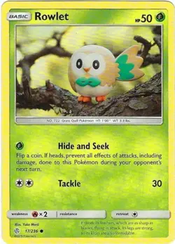 Rowlet x4 Common 17/236 Cosmic Eclipse Pokemon 820650803451 - Image 1
