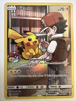 Pokemon TCG Welten Im Wandel Pikachu Ash Deutsch 241/236 2019 Near Mint - Image 3