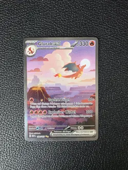 Pokemon Glurak Charizard #199 199/165 151 Special Illustration DE Excellent - Image 1