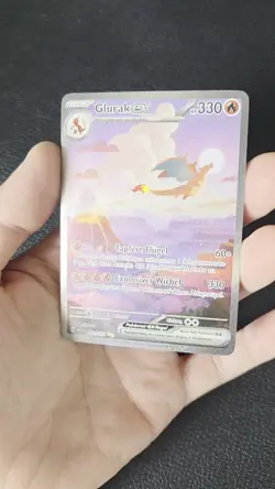 Pokemon Glurak Charizard #199 199/165 151 Special Illustration DE Excellent - Image 2